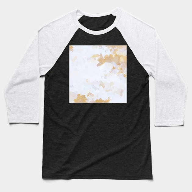 White Noble Abstract Painting Baseball T-Shirt by nelloryn